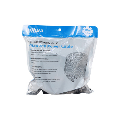 Cables Coaxiales | DAHUA DH-PFM942I-30-5 — Cable Coaxial BNC Macho - BNC Macho, 30 Metros