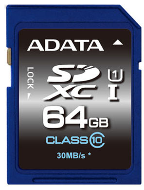 Memorias Flash | ADATA ASDX64GUICL10-R — Memoria Flash Premier, 64GB SDXC UHS-I Clase 10