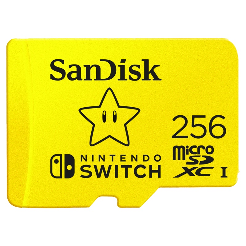 Memorias Flash | SANDISK SDSQXAO-256G-GNCZN — Memoria Flash para Nintendo Switch, 256GB MicroSDXC Class 3 (U3)